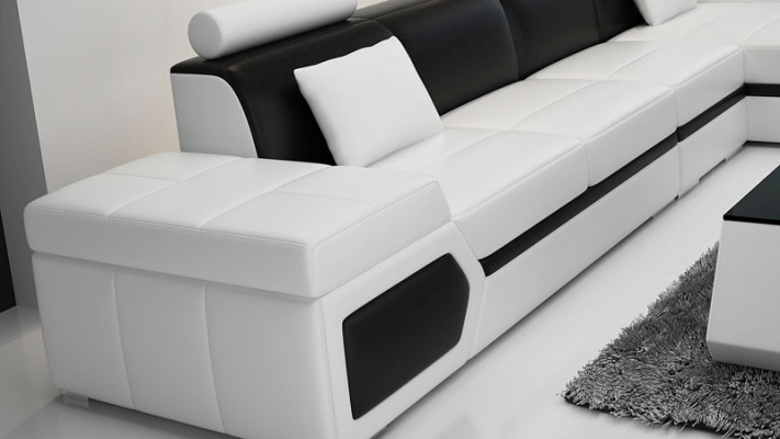 Leather sofa modern sofa couch living area corner sofa set decor design