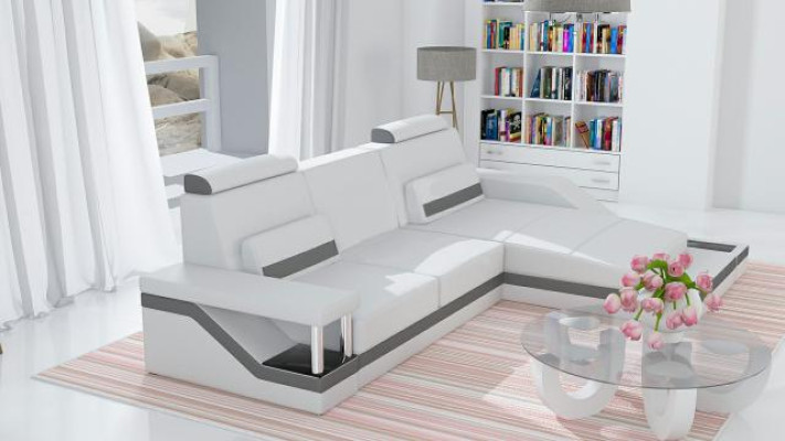 Corner sofa couch upholstery living area leather corner sofas set L shape HHVI