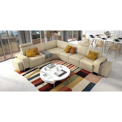 Elegance for Your Home New L-Shape Corner Sofa in Modern Beige