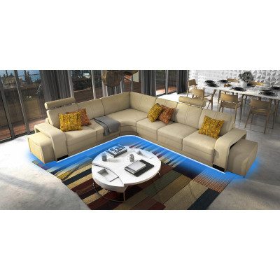 Elegance for Your Home New L-Shape Corner Sofa in Modern Beige