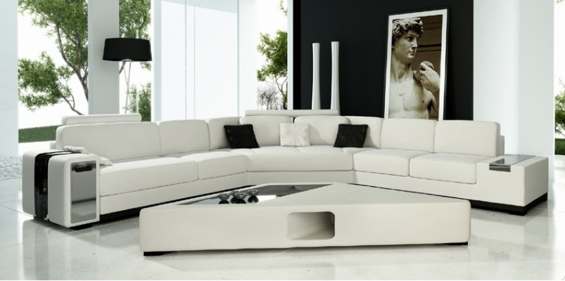 Leather sofa corner sofa sofa couch upholstered designer corner suite living landscape LimaS