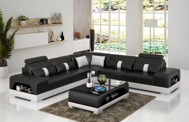 Sectional sofa upholstery couch sofa living area seat corner textile leather