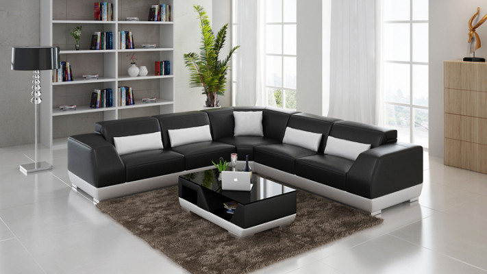 Leather sofa couch living landscape sofa corner sofa corner ensemble modern design