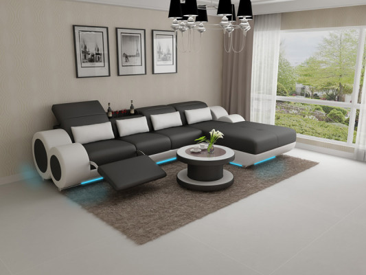 Leather sofa couch sofa set new corner sofa corner set design modern sofa G8035H