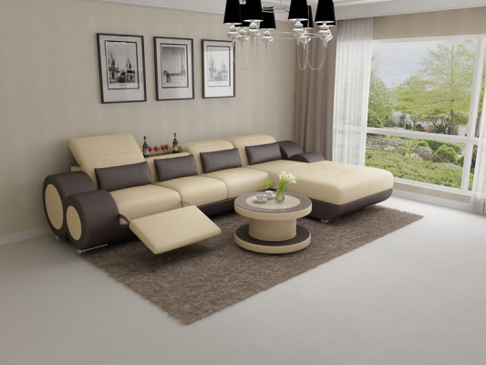 Leather sofa couch sofa set new corner sofa corner set design modern sofa G8035H