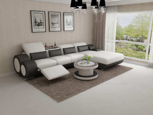 Leather sofa couch sofa set new corner sofa corner set design modern sofa G8035H