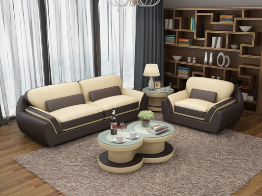 Leather sofa couch suite 3+1 seater set design modern new sofa
