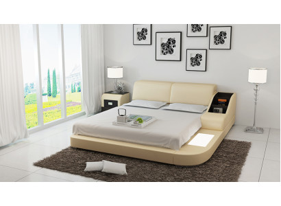 Upholstered Design Luxury Bed Beds Leather Bedroom 140/160/180 LB8815