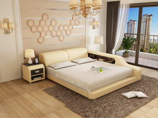 Designer upholstered bed, luxury bed, double bed, matrimonial bed, beds 140/160/180 cm