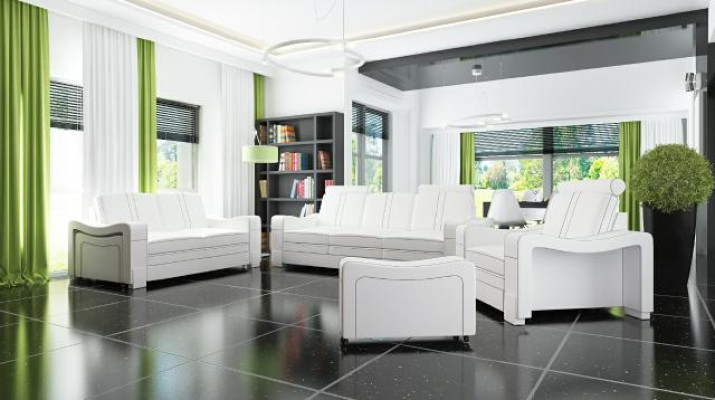 Leather Sofa Design Sofa Living Room Set 3+2+1 Sofa Couch Suite Upholstered Set