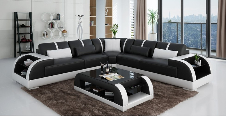 Living area corner sofa designer sofa corner couch upholstered seating corner new Rodos SW