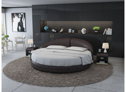 Round bed, designer bed, upholstered bed, designer bed, upholstered, round, XXL, luxury, king size.