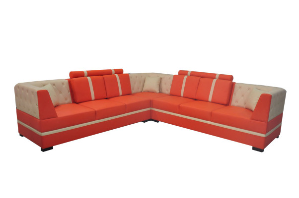 Leather sofa couch living landscape corner set design modern sofa A1128