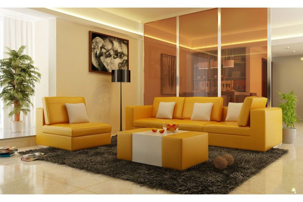 Sofa set with USB upholstery sofa set 3+1 leather couches sofas custom-made