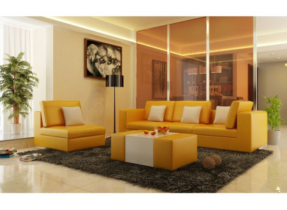 Sofa set with USB upholstery sofa set 3+1 leather couches sofas custom-made