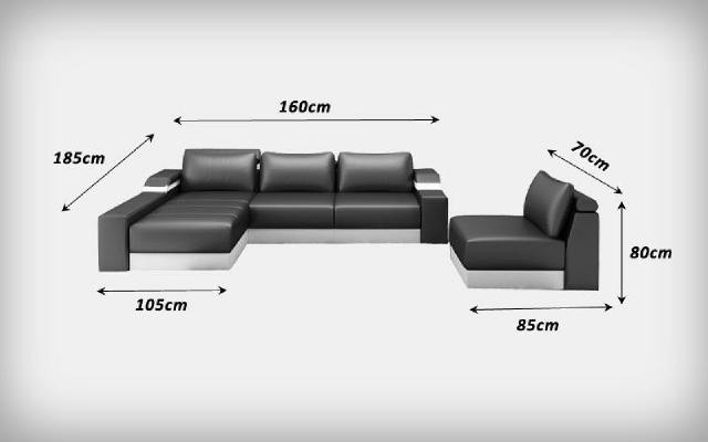 Corner sofa corner sofa couch upholstery leather set living area chaise lounge