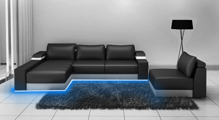 Corner sofa corner sofa couch upholstery leather set living area chaise lounge