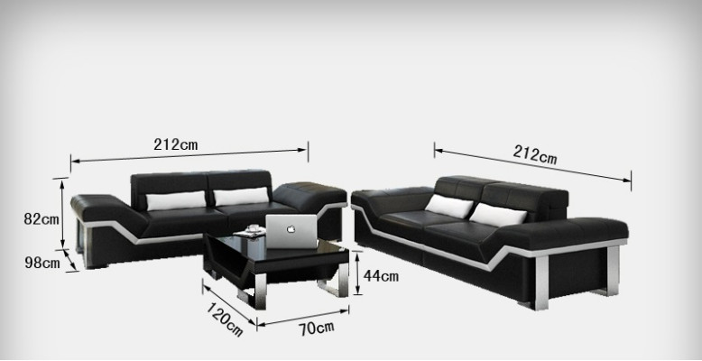 Leather sofa, sofa, couch, living landscape, 3+3 suite, modern design sofas, new