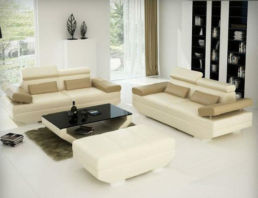 Living landscape sofa couch upholstery set leather AlfredD