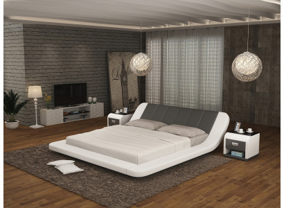 Leather bed design upholstered beds luxury double modern marriage 140/160/180 cm