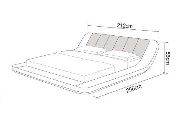 Leather bed design upholstered beds luxury double modern marriage 140/160/180 cm