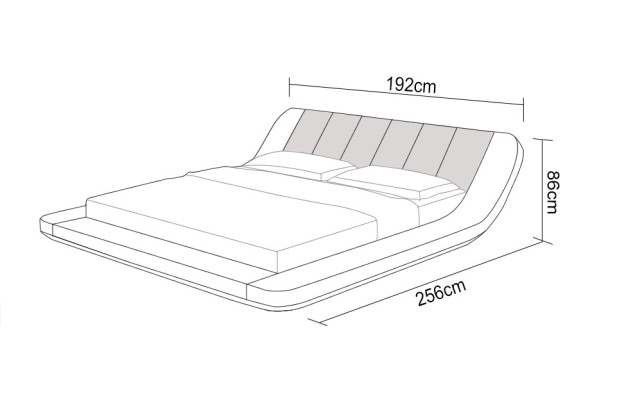 Leather bed design upholstered beds luxury double modern marriage 140/160/180 cm