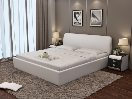 Bed with USB padded bed luxury bed double bed marital bed beds 140/160/180 cm