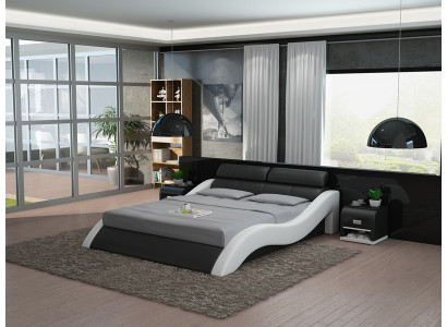 Leather bed design padded beds luxury double marriage 140/160/180 LB8828