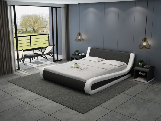 Leather Bed Design, Upholstered Beds Luxury Double Hotel Wedding Big 140/160/180 cm