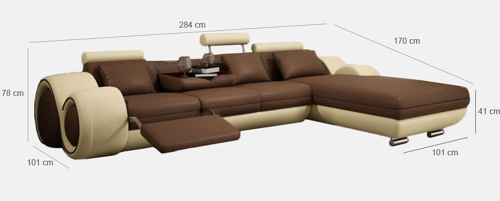 Exclusive living environment with our luxurious L-shaped corner sofa.