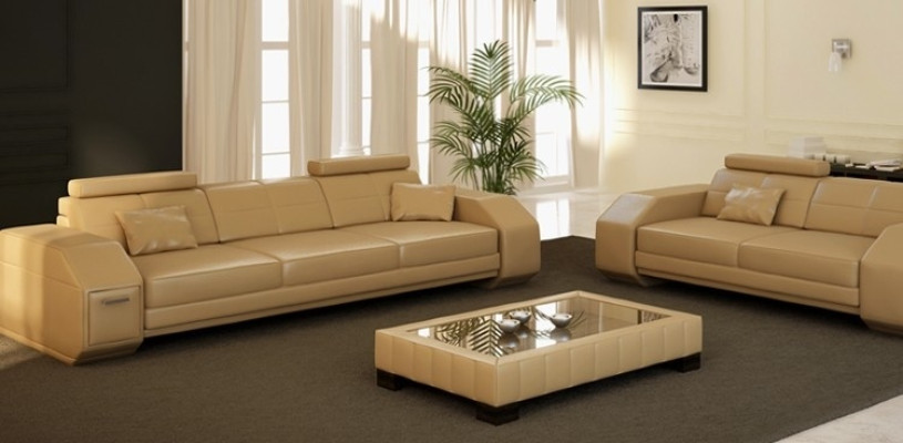 Leather sofa set 3+2+1 leather couch upholstery seating designer suite JarksonS