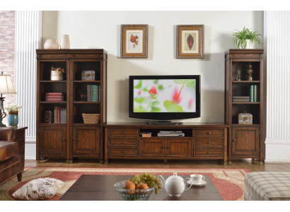 Living Room Set Wall Shelf Sideboard Sideboards 3x Display Cabinet Design 4-piece New