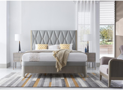 Bedroom set bed nightstand design modern luxury bed group