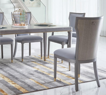 Armchairs Chair Set Group Dining Room Wood Upholstered Chairs 6x Armchair