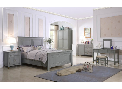 Bedroom Nightstands 3 Piece Set Design Luxury Bed Wood Double Bed New Furniture