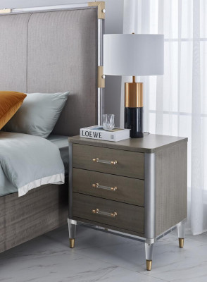 Luxury bedroom bed double beds wood 180x200cm Dubai hotel