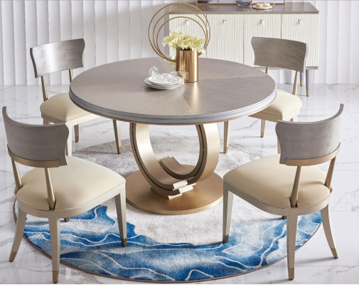 Dining chair room set seat modern suite 4x chairs upholstery backrest design