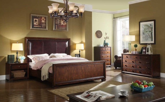 Wooden Beds Hotel 180x200 cm Furniture Bedroom Bed Solid Wood Bed Baroque