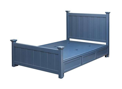 Classic double bed beds wood bed cottage style real wood