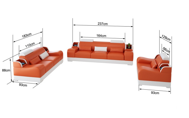 Sofa Set Couch Seating Suite 3+2+1 Complete Set Modern New Living Room Sofa