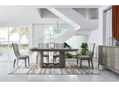 Dining room table designer luxury furniture wood tables 221x95cm living room
