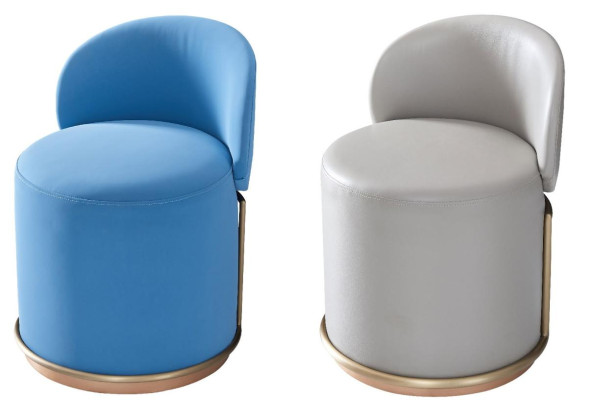Stool Design Upholstered Footstool Ottoman Seat Leather Chaise Lounge Pouf