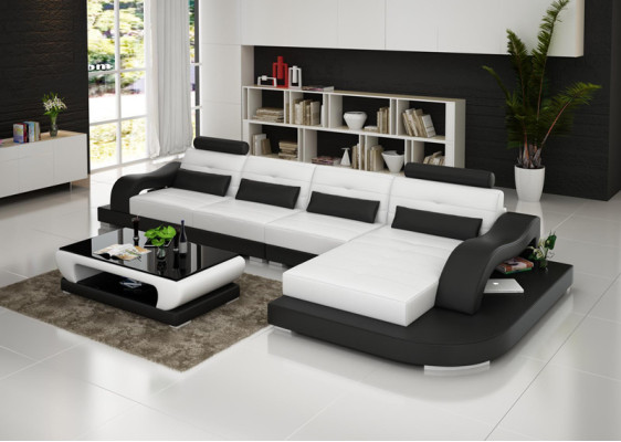 Discover comfort and style with an L-shaped corner sofa made from high-quality materials.