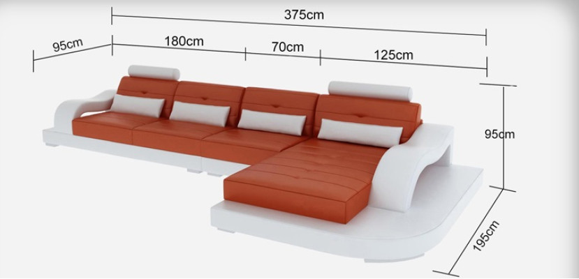 Discover comfort and style with an L-shaped corner sofa made from high-quality materials.
