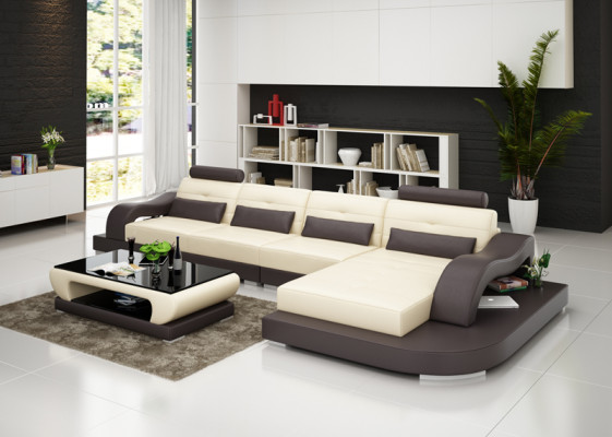 Discover comfort and style with an L-shaped corner sofa made from high-quality materials.
