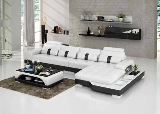 Discover comfort and style with our modern cushioned L-shaped sectional sofa.