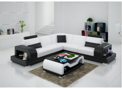 Modern L-shaped sofa quality sofa with high-quality upholstery for corner placements.