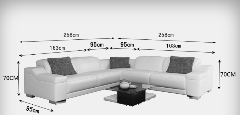 Leather sofa, sofa, couch, living landscape, corner sofa, modern corner suite, design.
