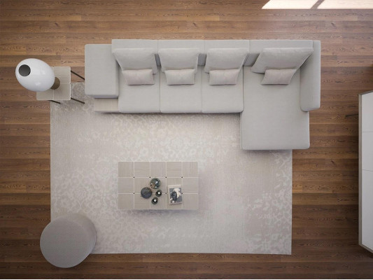 Luxury Living Room Set 3-piece Corner Sofa L-Shape New Coffee Table with Wooden Side Table