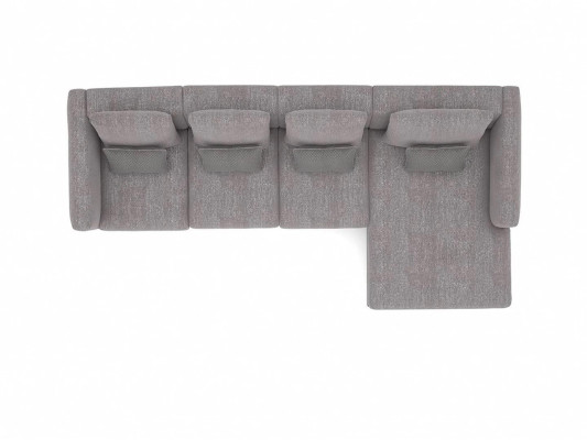 L-shaped sectional sofa, relax couch, gray corner set, upholstered furniture